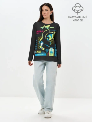 Лонгслив женский. Хлопок / Приключения ДжоДжо