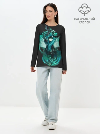 Лонгслив женский. Хлопок / Мой маленький пони