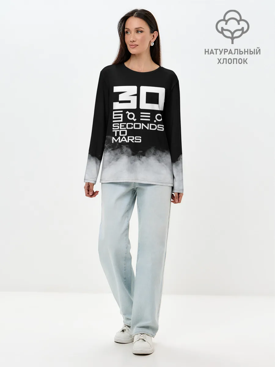 Лонгслив женский. Хлопок / 30 Seconds To Mars