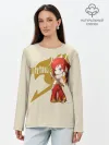 Лонгслив женский. Хлопок / Хвост Феи