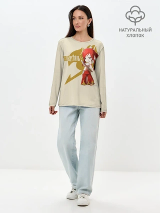 Лонгслив женский. Хлопок / Хвост Феи