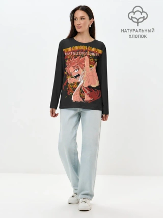 Лонгслив женский. Хлопок / Dragon Slayer