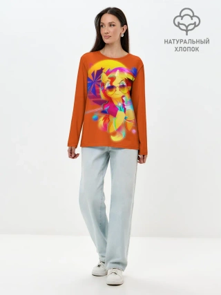 Лонгслив женский. Хлопок / My little pony