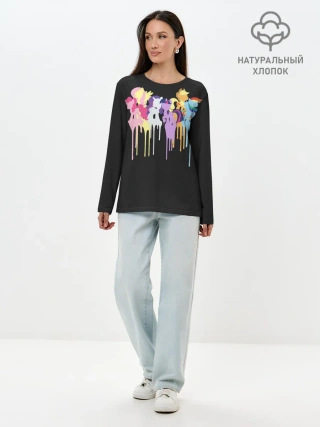 Лонгслив женский. Хлопок / My little pony