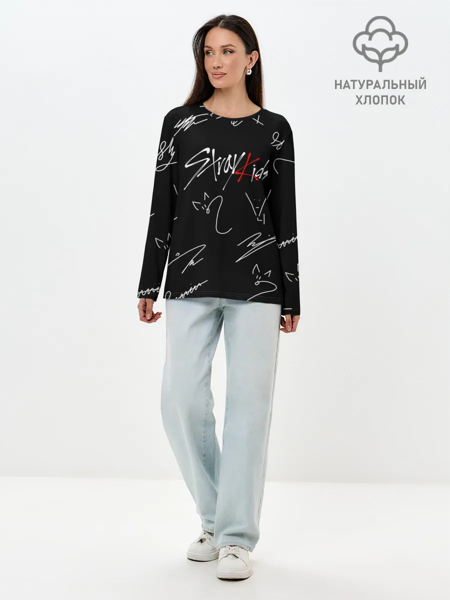 Лонгслив женский. Хлопок / STRAY KIDS