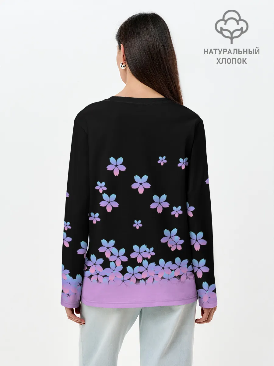 Лонгслив женский. Хлопок / BTS.