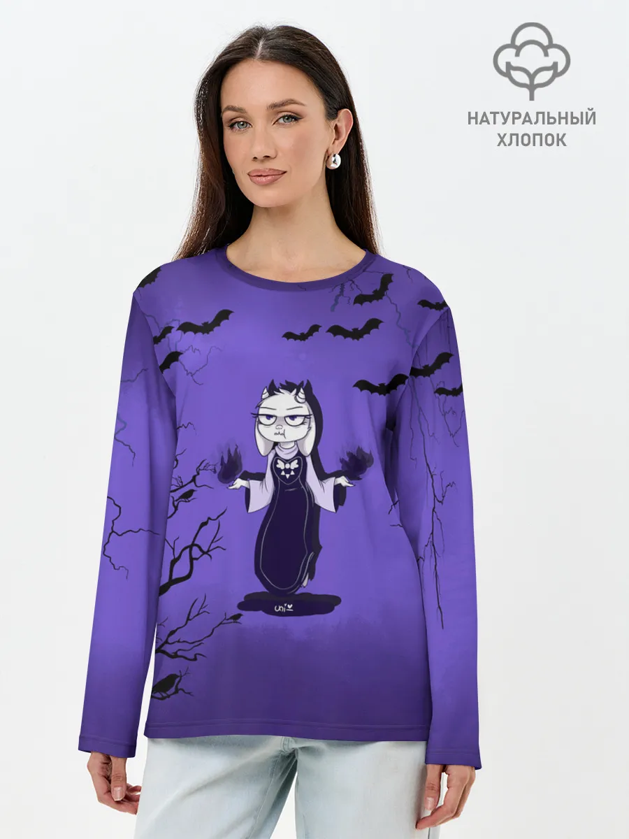 Лонгслив женский. Хлопок / UNDERTALE.