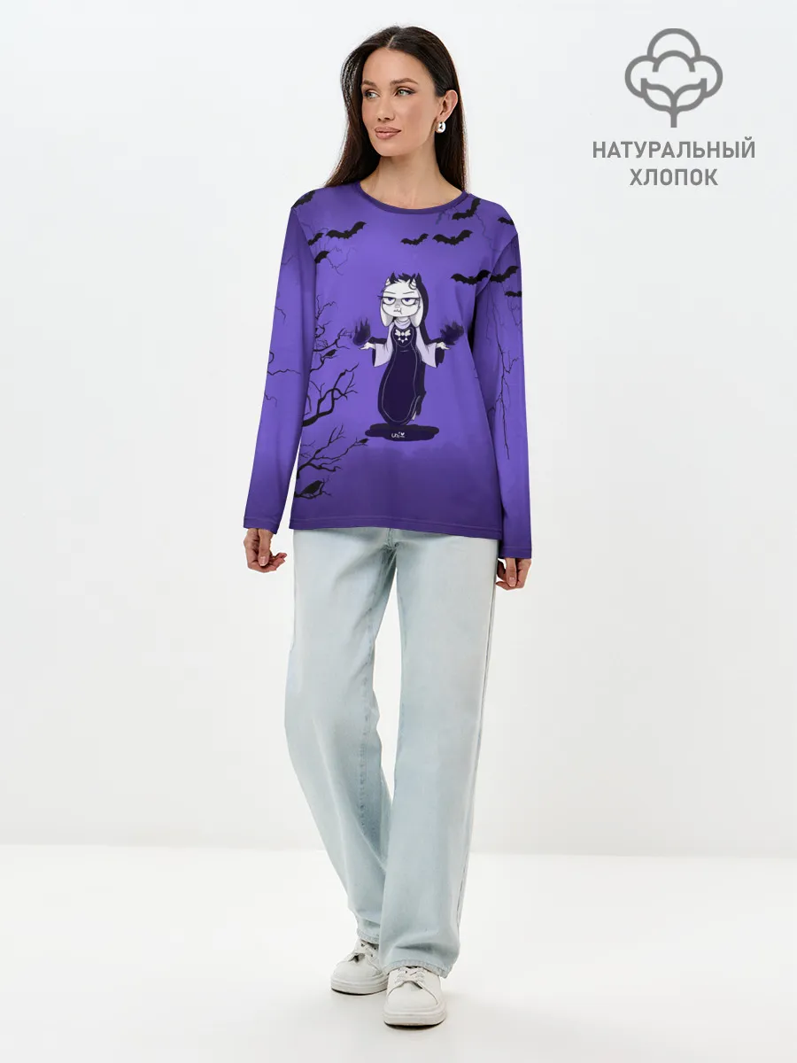 Лонгслив женский. Хлопок / UNDERTALE.