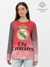 Лонгслив женский. Хлопок / Реал Мадрид