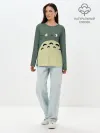 Лонгслив женский. Хлопок / totoro