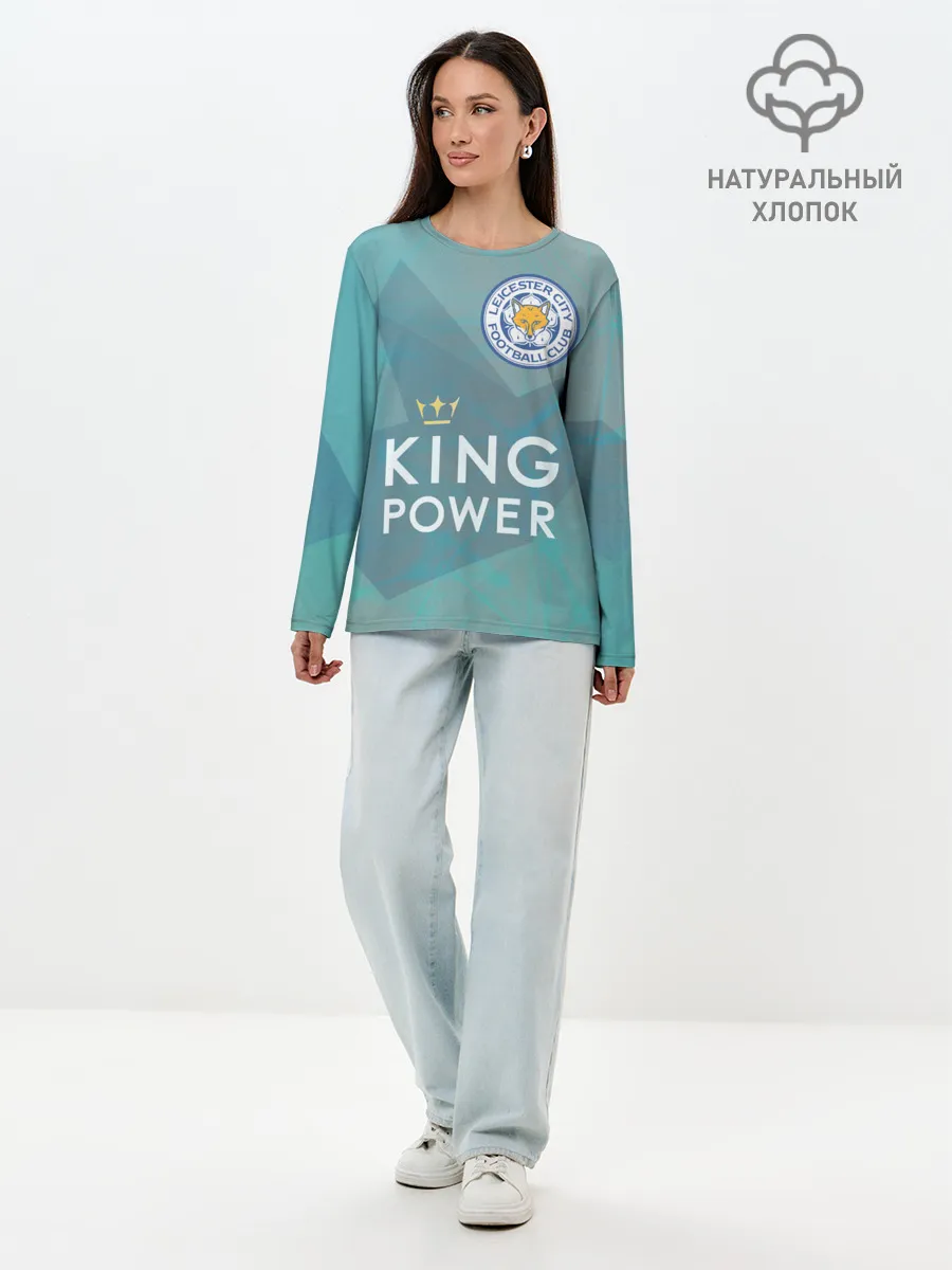 Лонгслив женский. Хлопок / Лестер Сити