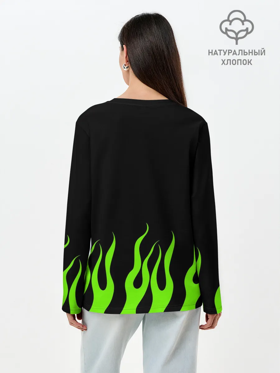 Лонгслив женский. Хлопок / billie eilish