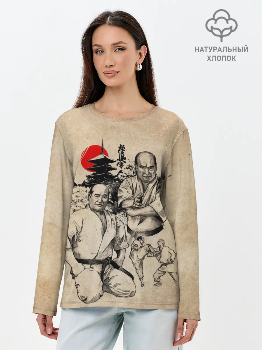 Лонгслив женский. Хлопок / Масутацу Ояма