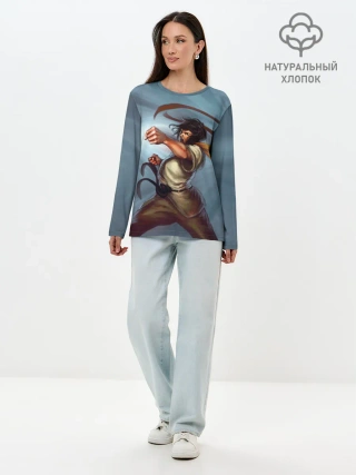 Лонгслив женский. Хлопок / Karate girl