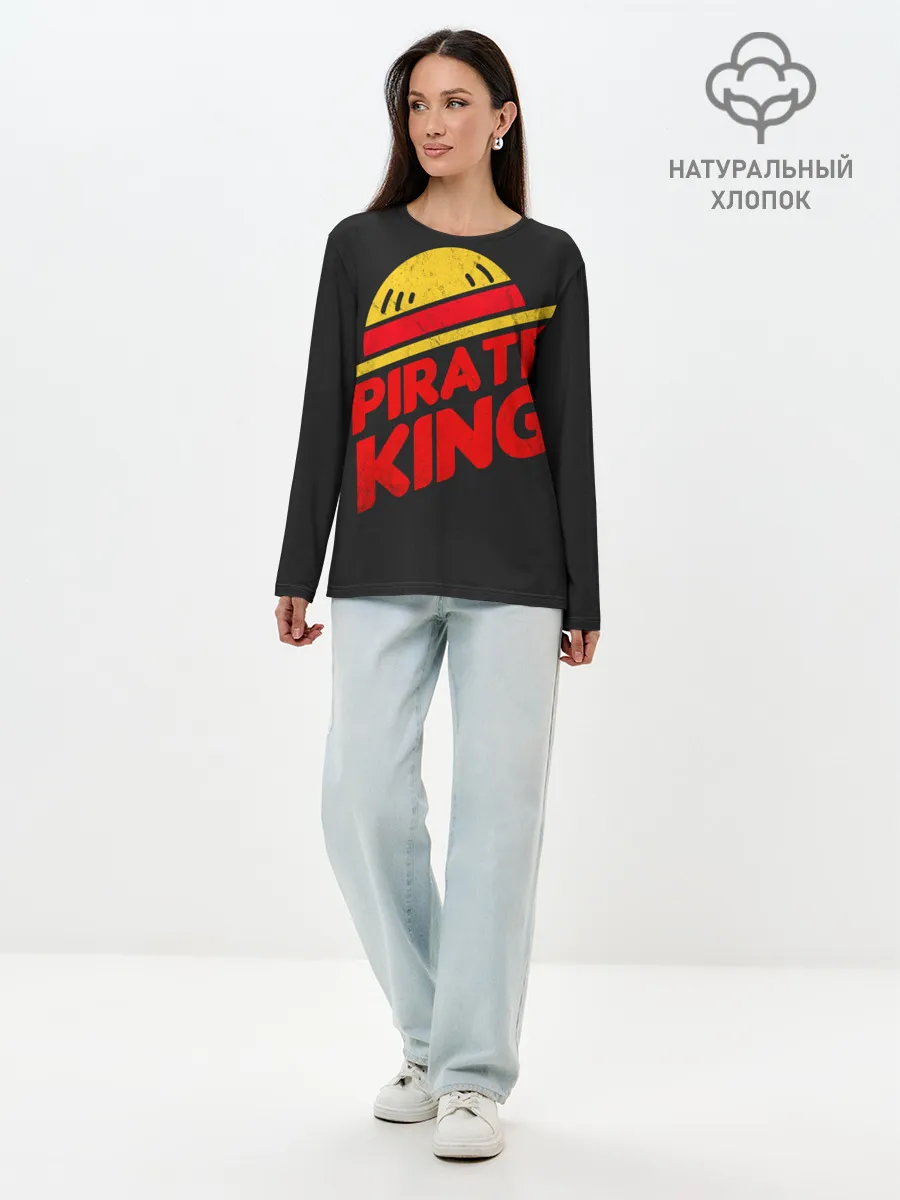 Лонгслив женский. Хлопок / One Piece Pirate King