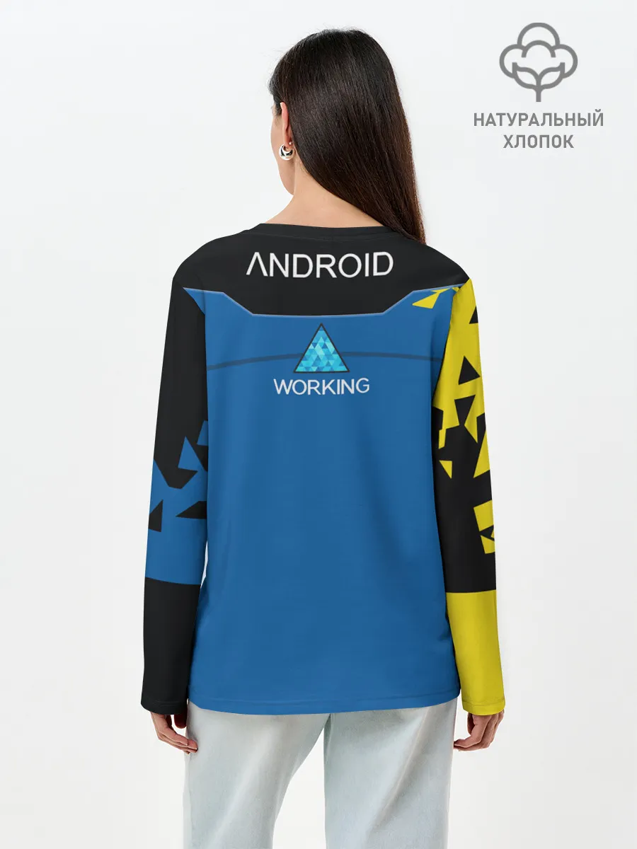 Лонгслив женский. Хлопок / Detroit:become