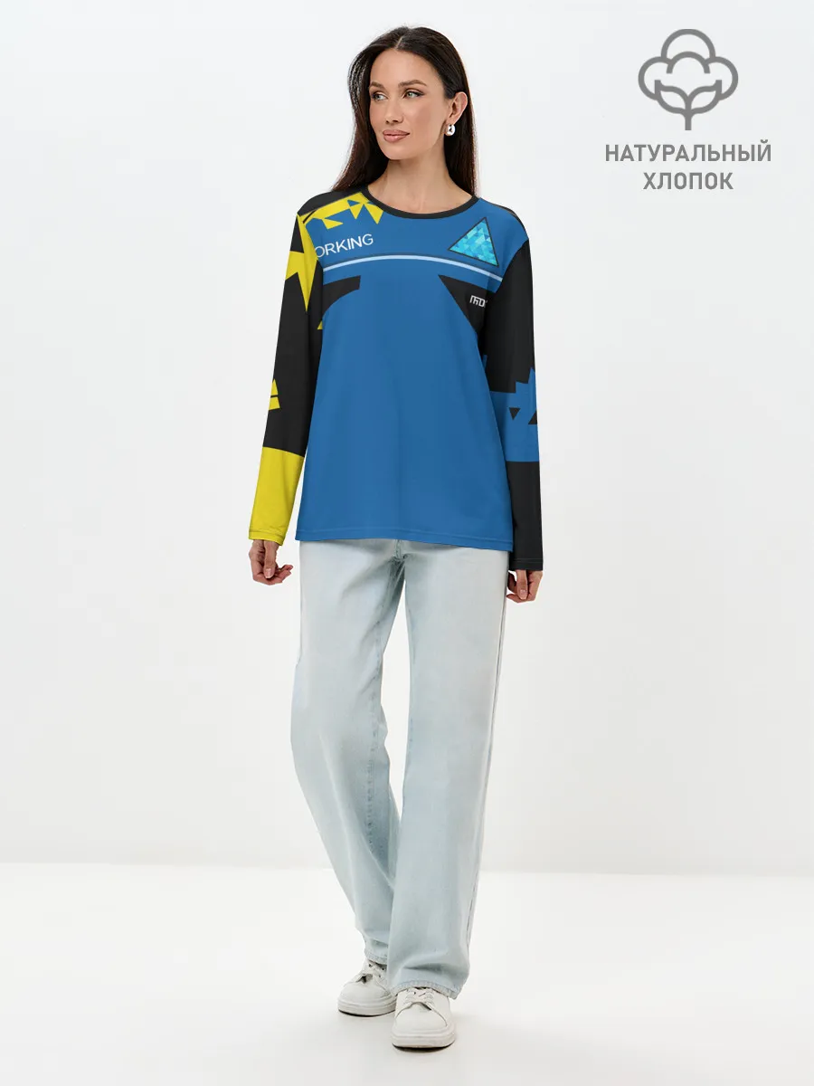 Лонгслив женский. Хлопок / Detroit:become