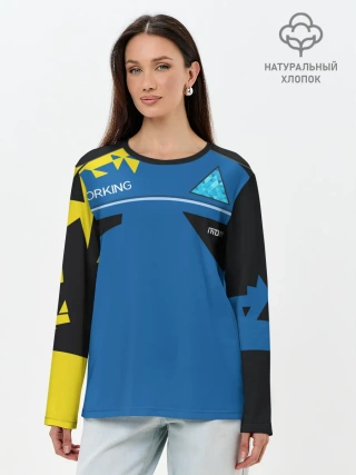 Лонгслив женский. Хлопок / Detroit:become