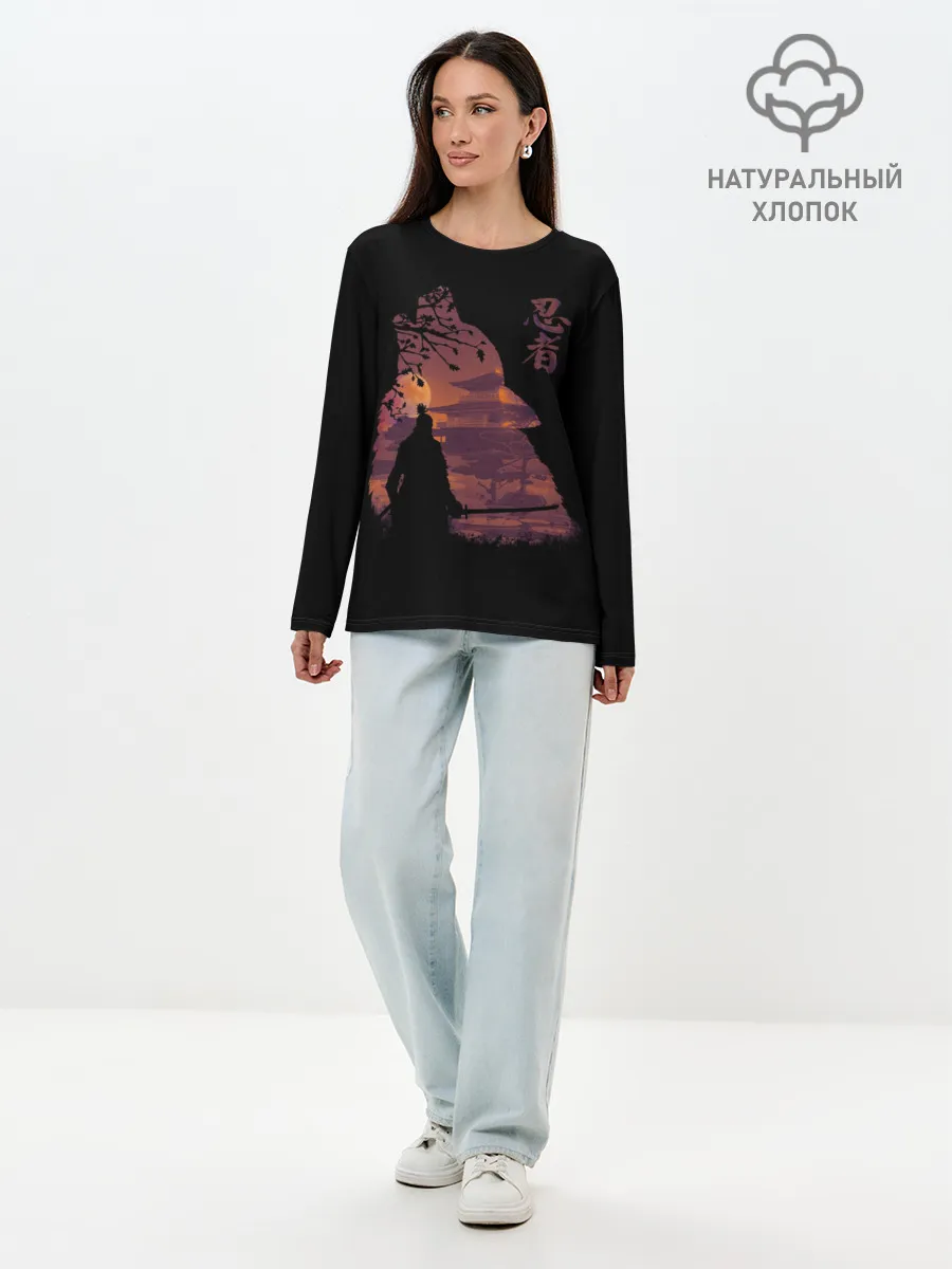 Лонгслив женский. Хлопок / Sekiro: Shadows Die Twice