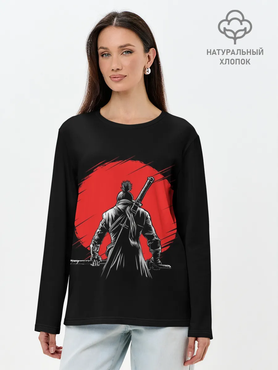 Лонгслив женский. Хлопок / Sekiro: Shadows Die Twice