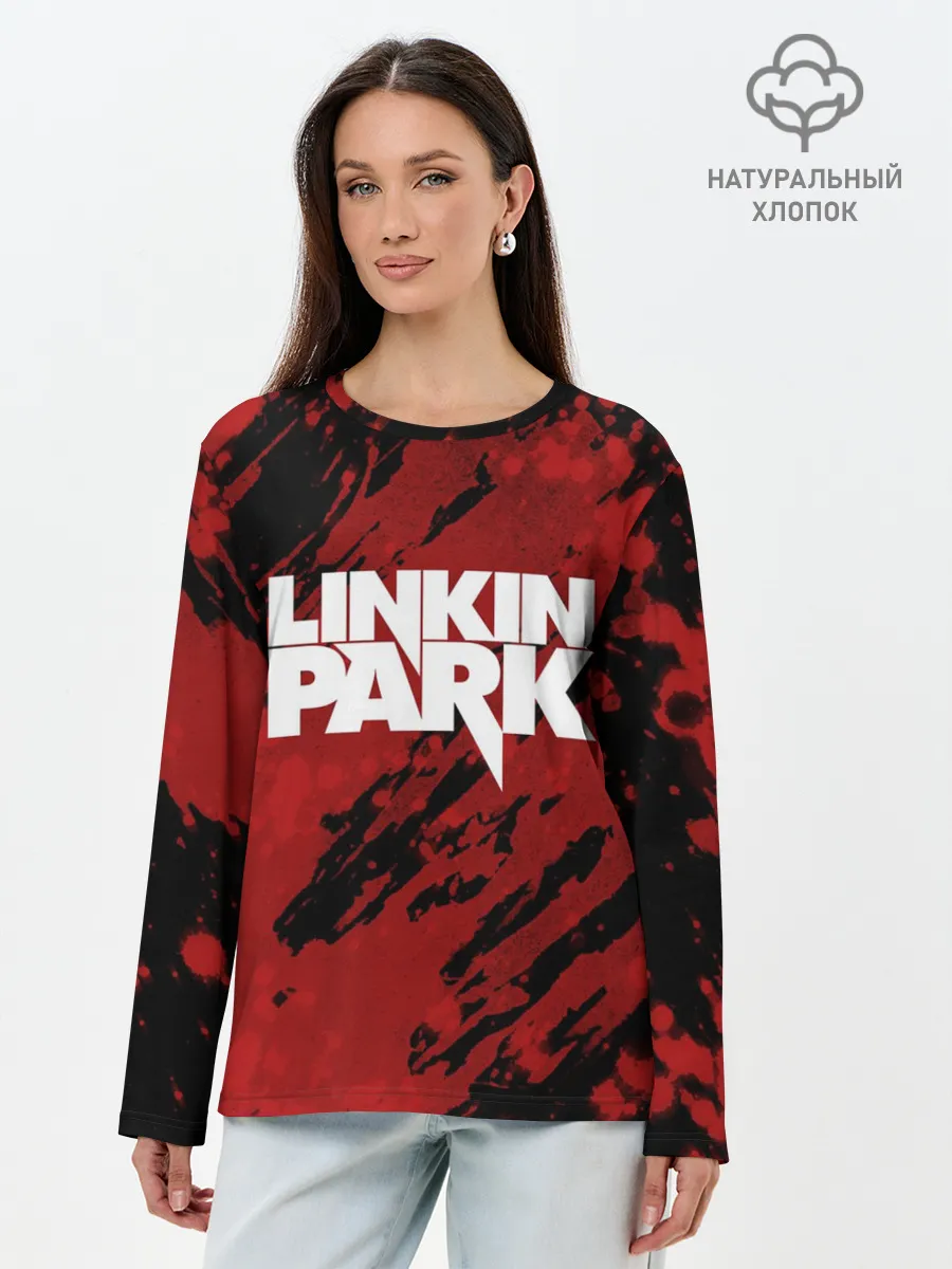 Лонгслив женский. Хлопок / Linkin Park