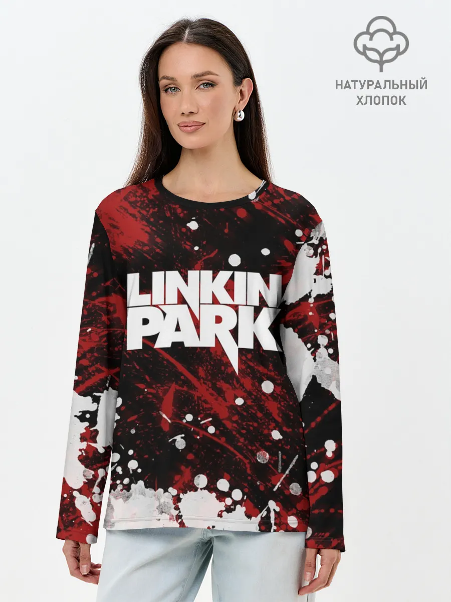 Лонгслив женский. Хлопок / Linkin Park
