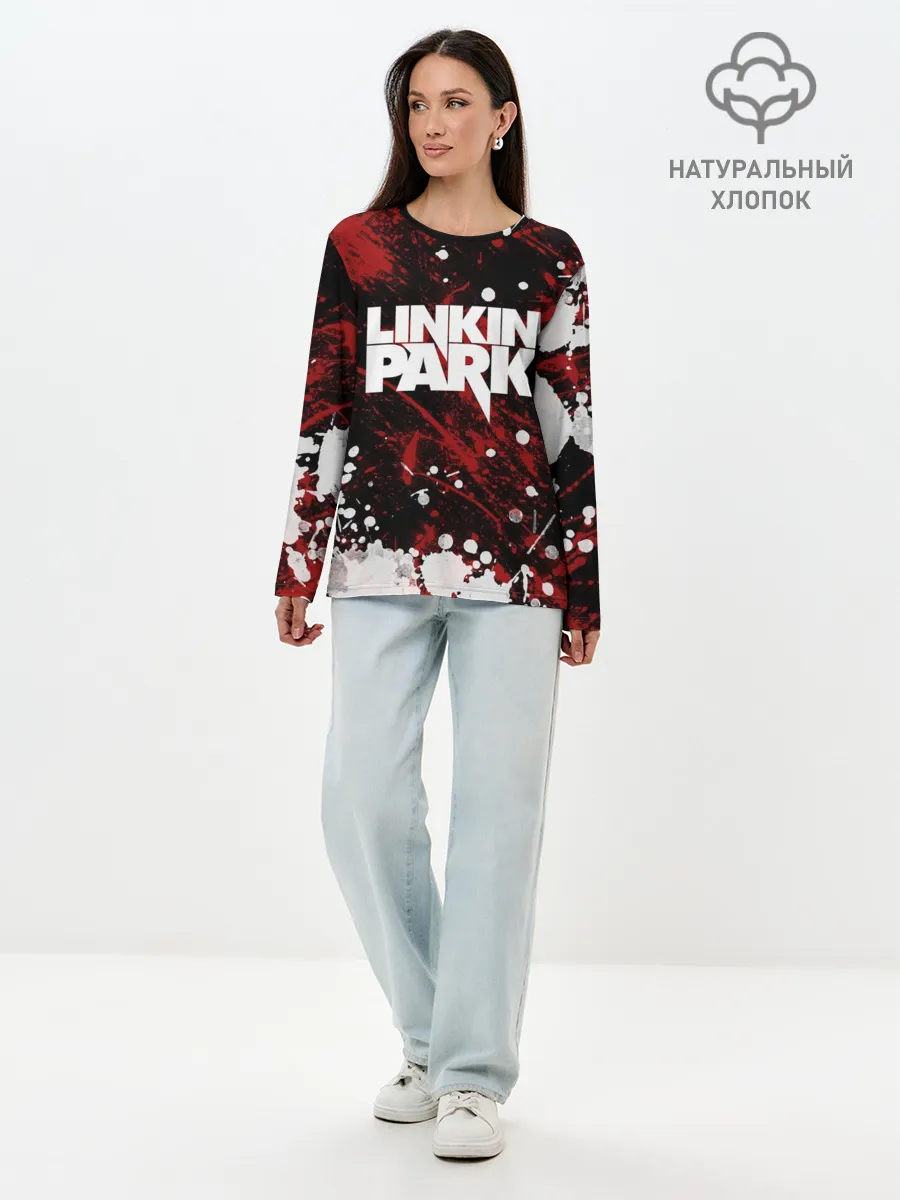 Лонгслив женский. Хлопок / Linkin Park