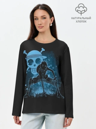 Лонгслив женский. Хлопок / под водой One Piece