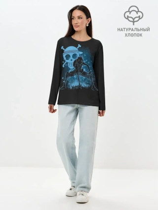 Лонгслив женский. Хлопок / под водой One Piece