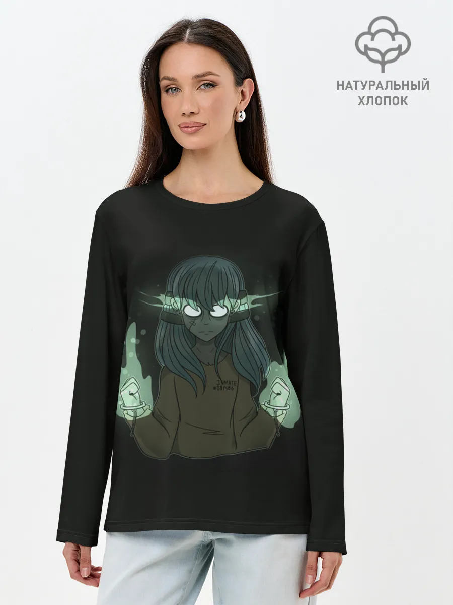 Лонгслив женский. Хлопок / Sally face