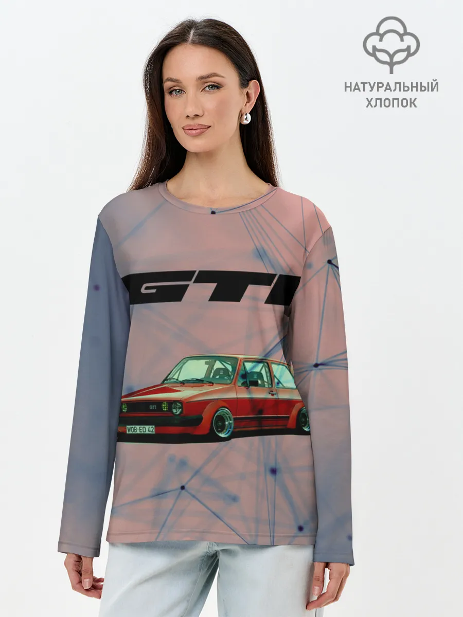 Лонгслив женский. Хлопок / Volkswagen