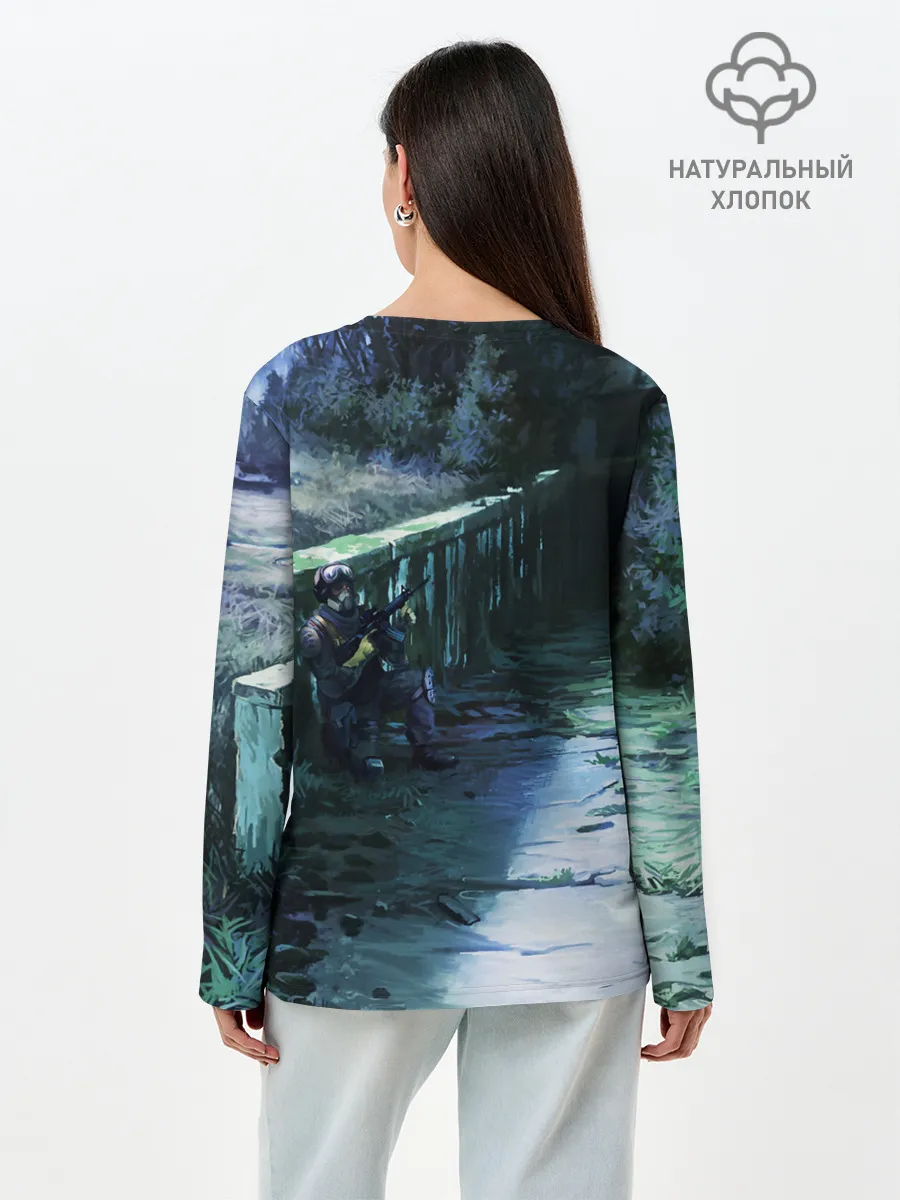 Лонгслив женский. Хлопок / Сталкер 2021