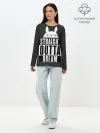 Лонгслив женский. Хлопок / Тоторо Straight outta dream