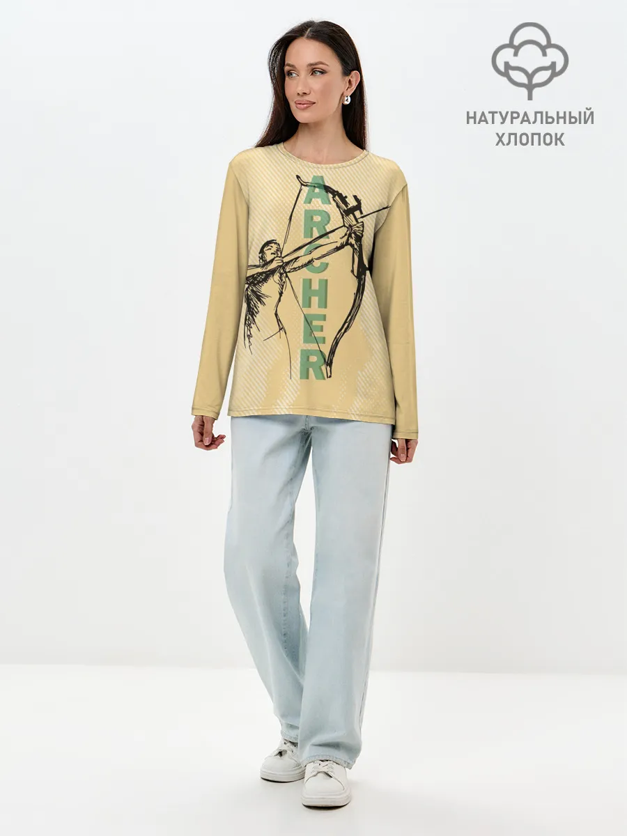 Лонгслив женский. Хлопок / Archer