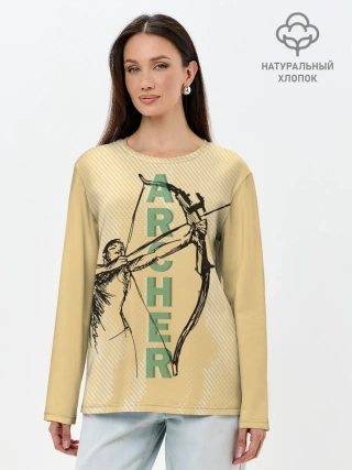 Лонгслив женский. Хлопок / Archer
