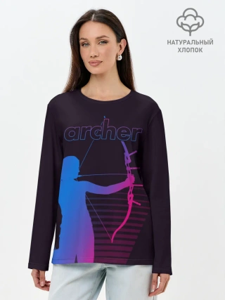 Лонгслив женский. Хлопок / Archer