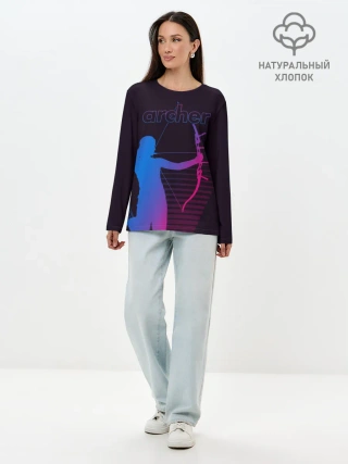 Лонгслив женский. Хлопок / Archer