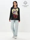 Лонгслив женский. Хлопок / Большой куш карты