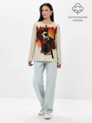 Лонгслив женский. Хлопок / Ведьмак 3: Дикая Охота