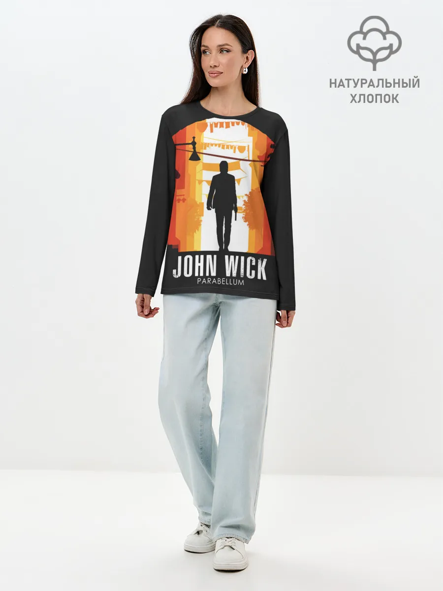 Лонгслив женский. Хлопок / John Wick