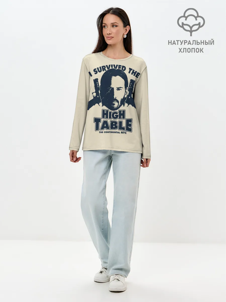 Лонгслив женский. Хлопок / John Wick