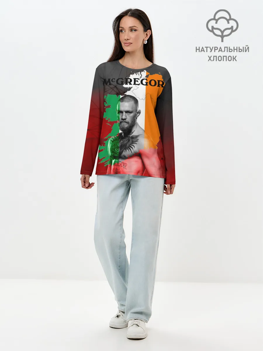 Лонгслив женский. Хлопок / Конор