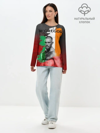 Лонгслив женский. Хлопок / Конор