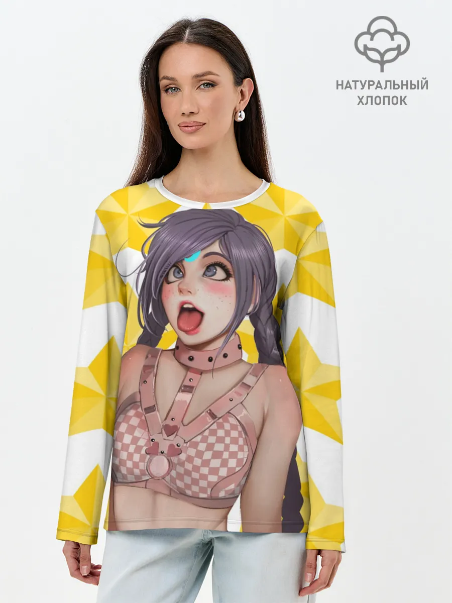 Лонгслив женский. Хлопок / Aheago