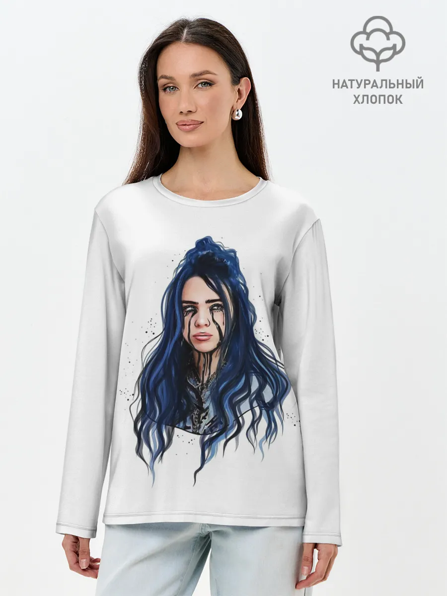 Лонгслив женский. Хлопок / BILLIE EILISH