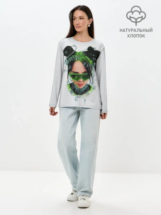 Лонгслив женский. Хлопок / BILLIE EILISH