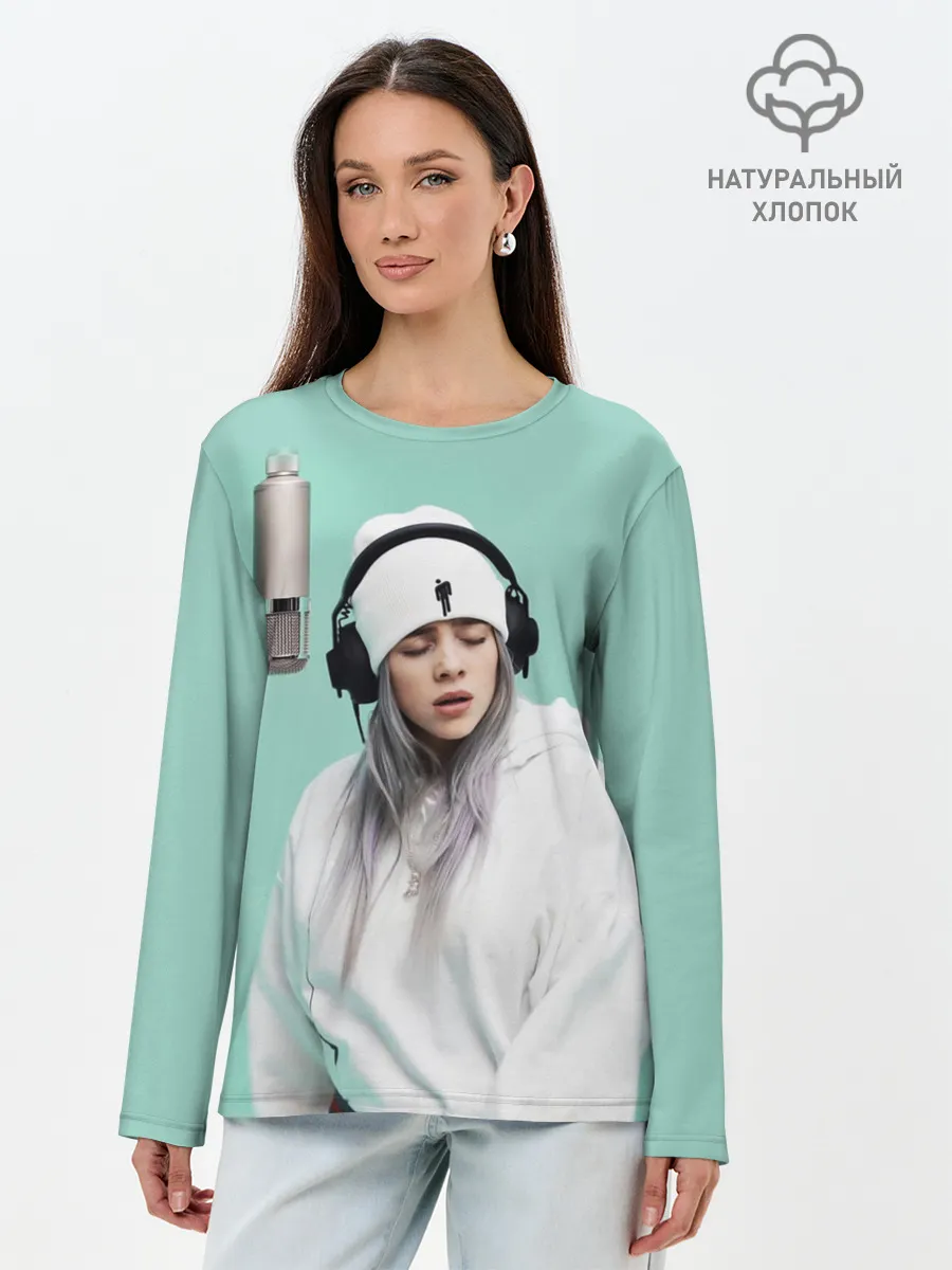 Лонгслив женский. Хлопок / BILLIE EILISH