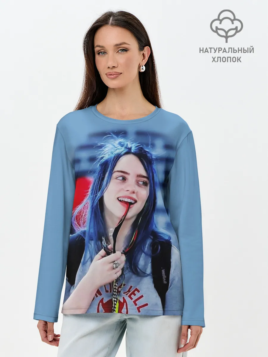 Лонгслив женский. Хлопок / BILLIE EILISH