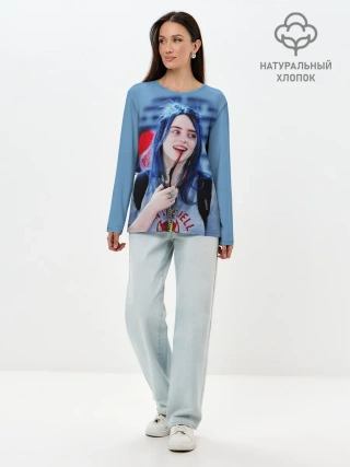 Лонгслив женский. Хлопок / BILLIE EILISH