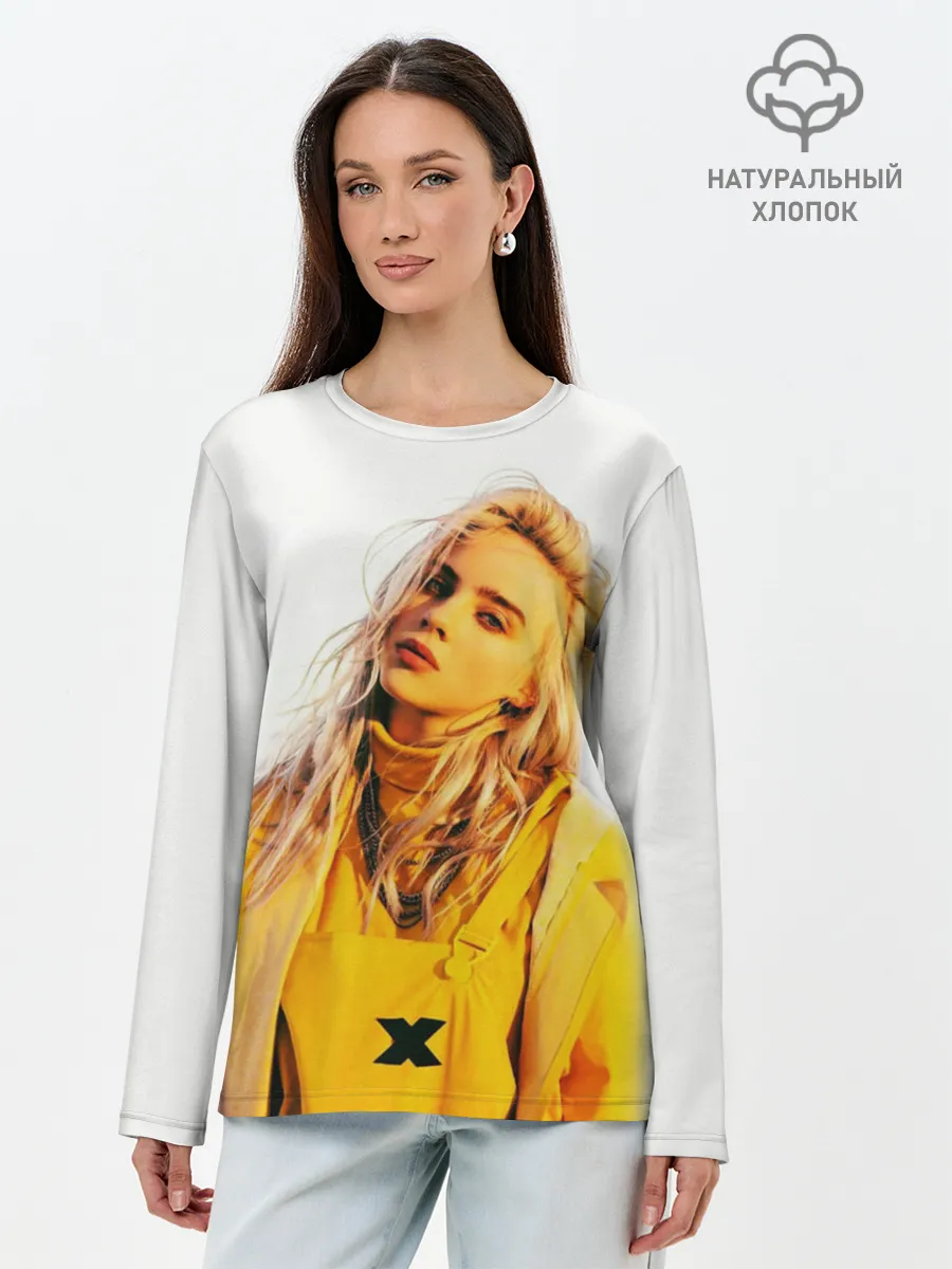 Лонгслив женский. Хлопок / BILLIE EILISH